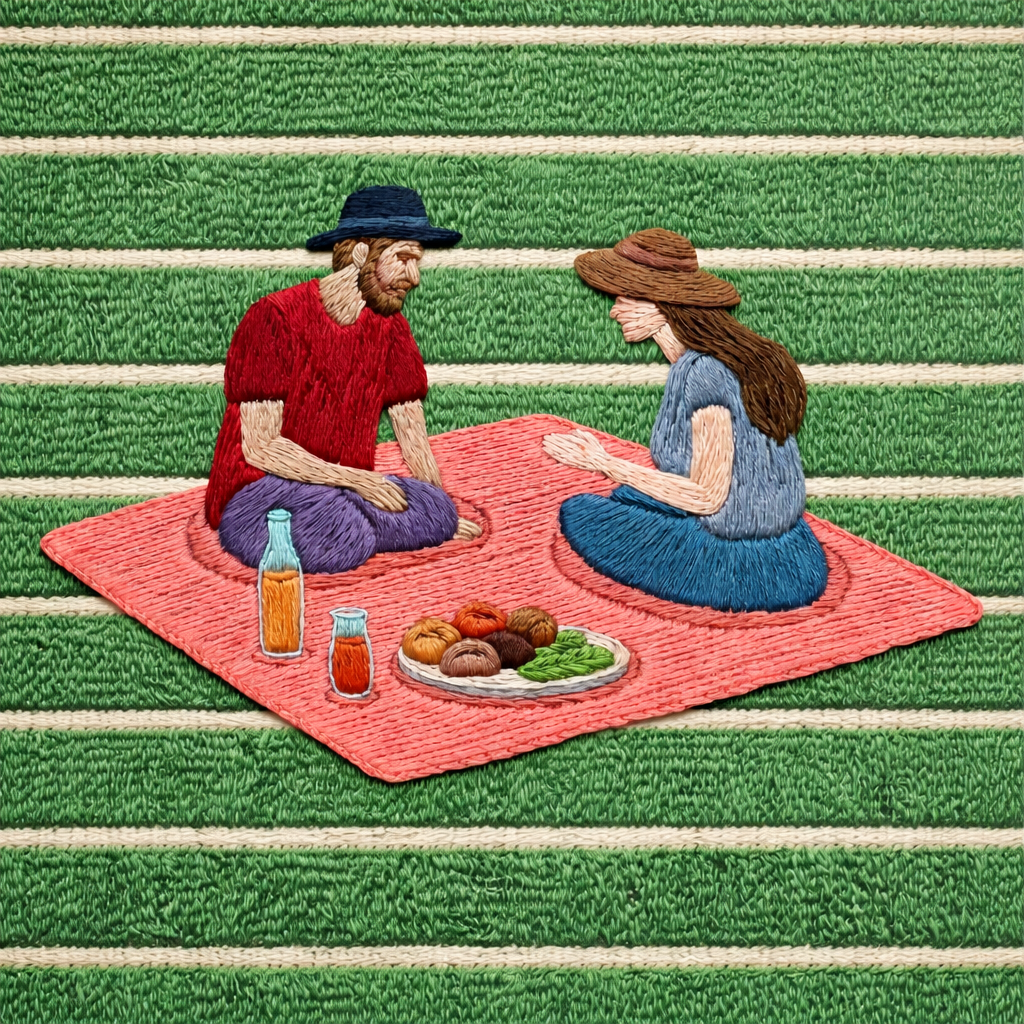 Embroidery scene still