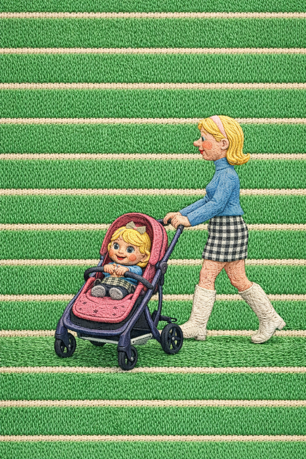 Embroidery walking